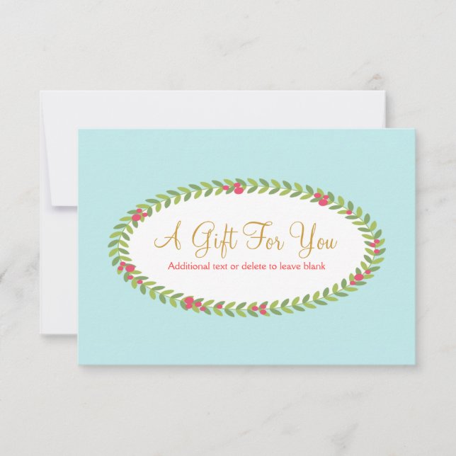 Certificado de Presente de Natal de Moda Feriada (Frente)