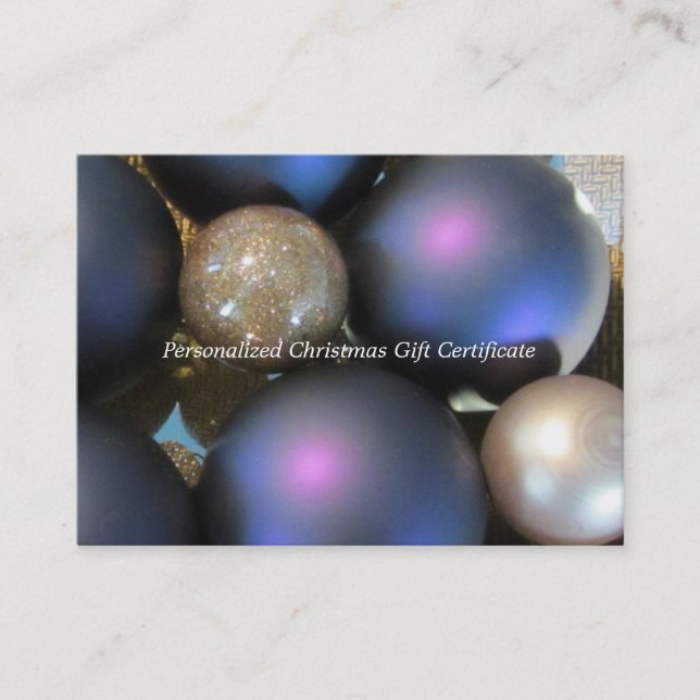 Certificado de presente de Natal de vazio (Frente)