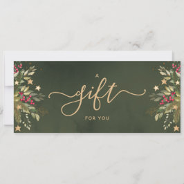 Certificado de Presente de Natal Elegante