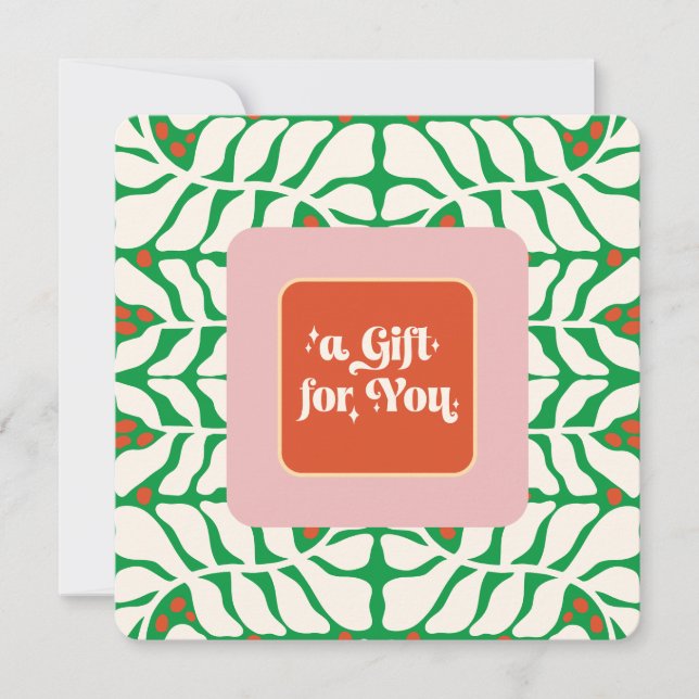 Certificado de Presente de Natal Retroativo Elegan (Frente)