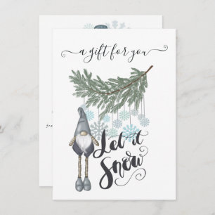 Certificado de Presente de Neve de inverno