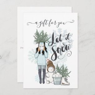 Certificado de Presente de Neve de inverno