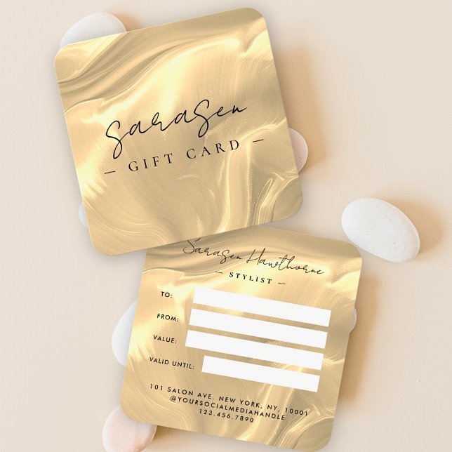 Certificado de Presente de Pedra Óptica Dourada (Criador carregado)