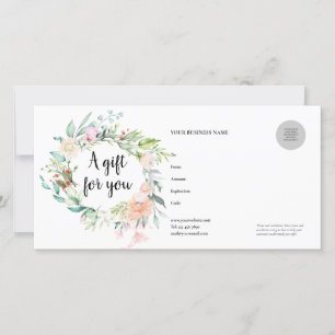 Certificado de Presente de rosa Garland