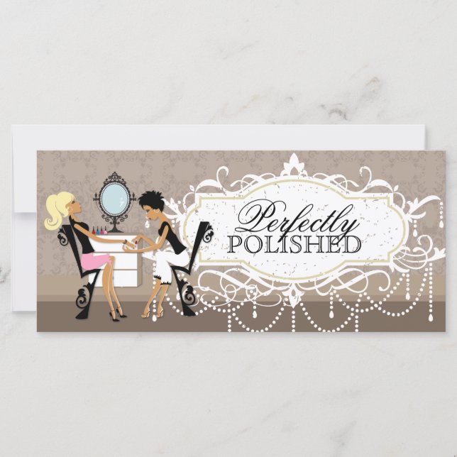 Certificado de Presente de Salão de Nail (Frente)