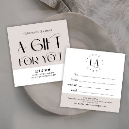 Certificado de Presente de Salão Moderno Personali