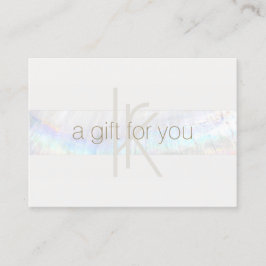 Certificado de Presente de Seashell Moderno do Mon