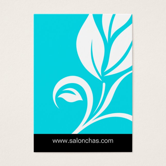 Certificado de Presente de Spa de Salão Azul (Frente)