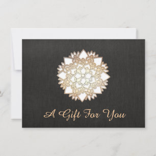 Certificado de Presente de Spa e Salão Branco