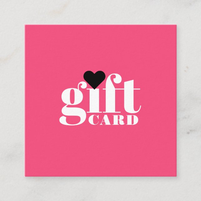 Certificado de presente de tipografia branco-rosad (Frente)