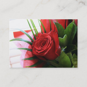 Certificado de presente do florista da rosa