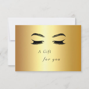 Certificado de presente do Golden Lashes & Brow Be