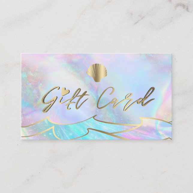 certificado de presente do logotipo da concha de o (Frente)