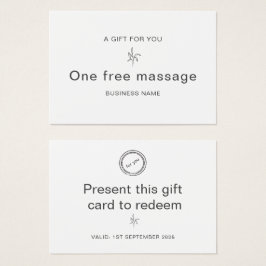 Certificado de Presente do Parlor de Massagem Prof