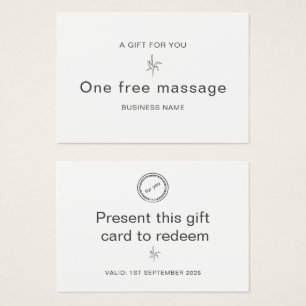 Certificado de Presente do Parlor de Massagem Prof