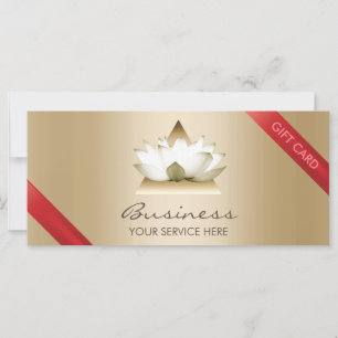 Certificado de presente Dourado Logotipo Spa e S