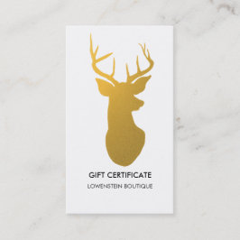 Certificado de presente elegante Dourado moderno