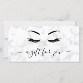 Certificado de Presente Elegante para Lashes de Ma