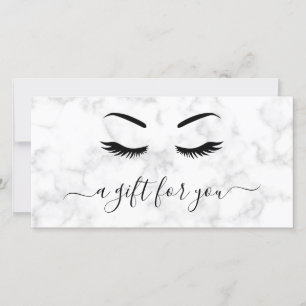 Certificado de Presente Elegante para Lashes de Ma