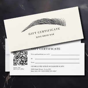 Certificado de Presente em Código QR do Salão de S