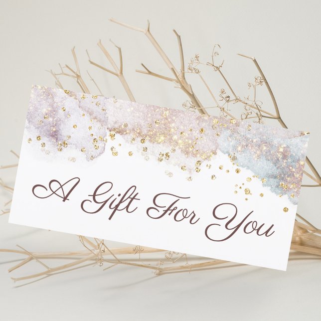 Certificado de presente em formas de aquarela com  (Criador carregado)