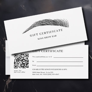 Certificado de Presente em QR Code do Salão de Sob