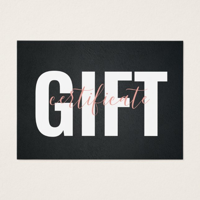 Certificado de Presente Empresarial Cor-de-Rosa Pr (Frente)