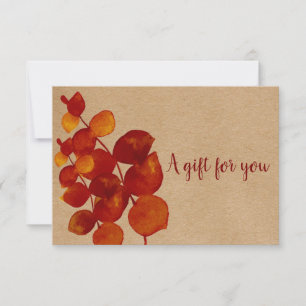 Certificado de Presente Eucalyptus Rustico Elegant