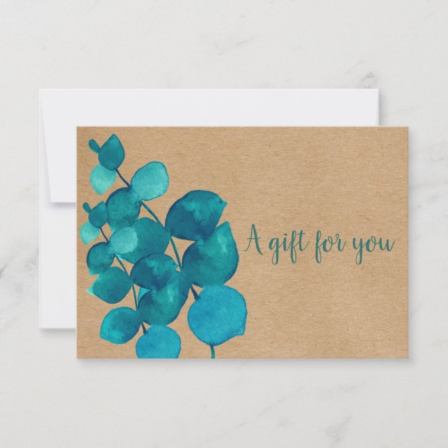 Certificado de Presente Eucalyptus Rustico Elegant (Frente)