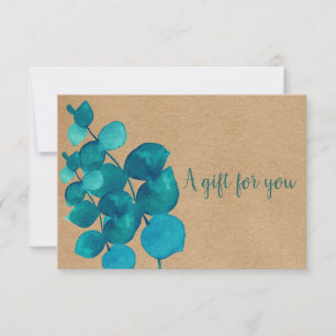 Certificado de Presente Eucalyptus Rustico Elegant