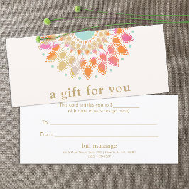 Certificado de Presente Floral Salon Spa Lotus