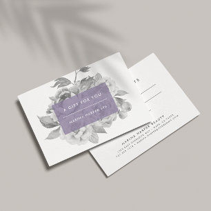 Certificado de Presente Floral Vintage Lilac