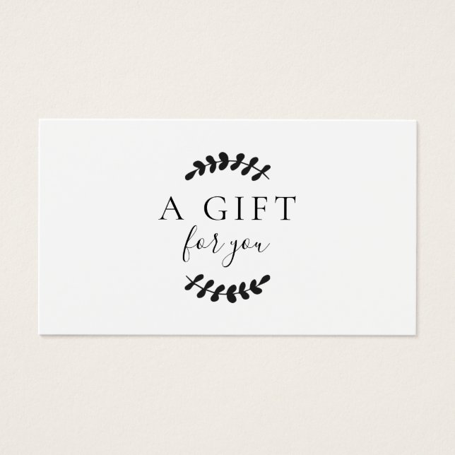 Certificado de Presente Folhas de Louro Preto e Br (Frente)