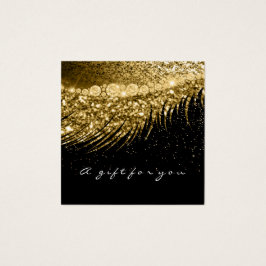 Certificado de Presente Lashes Metálicos Dourados 