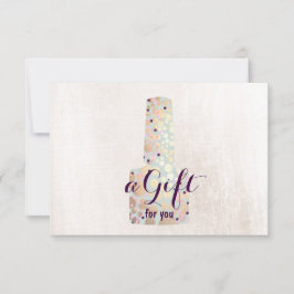 Certificado de Presente Manicurista de Salão de Na