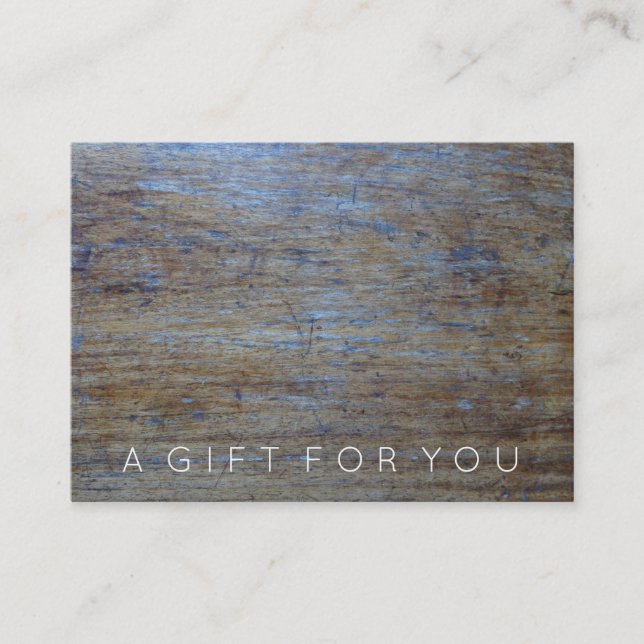 Certificado de presente masculino rústico da (Frente)