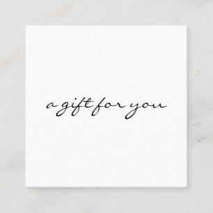 Certificado de presente minimalista