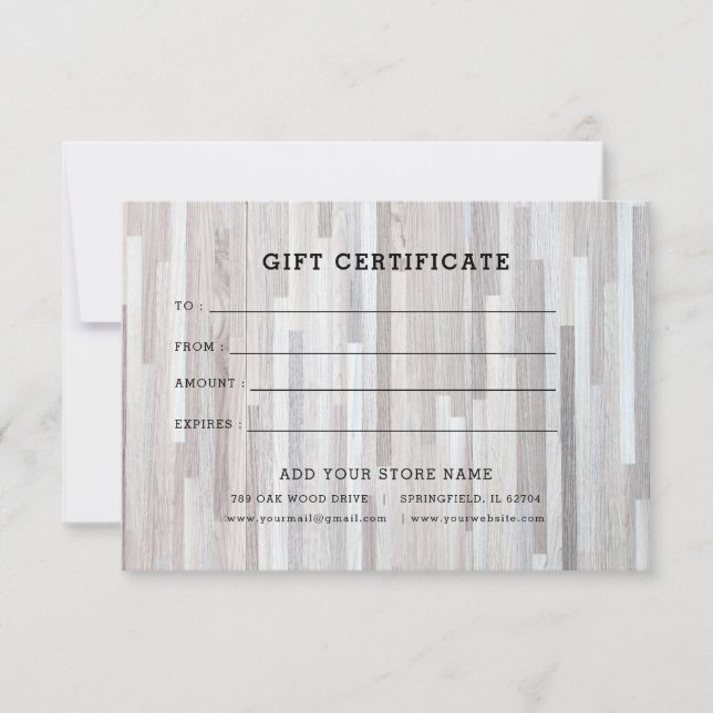 Certificado de Presente Minimalista para Empresas  (Frente)