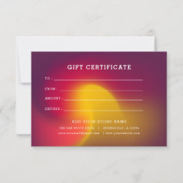 Certificado de Presente Minimalista para Empresas 