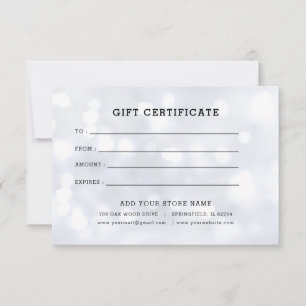 Certificado de Presente Minimalista para Empresas