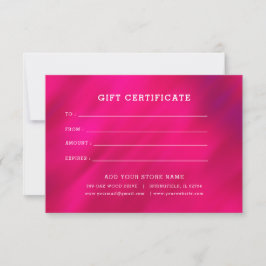 Certificado de Presente Minimalista para Empresas 