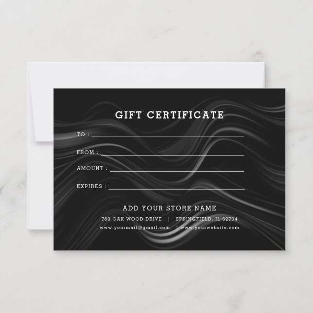 Certificado de Presente Minimalista para Empresas  (Frente)