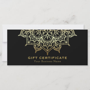 Certificado de Presente Moderno Elegante Mandala P