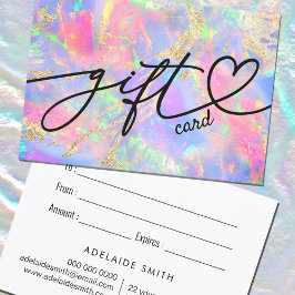 certificado de presente opal neon color