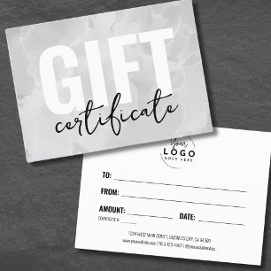 Certificado de Presente para Aquarela do Seu Logot