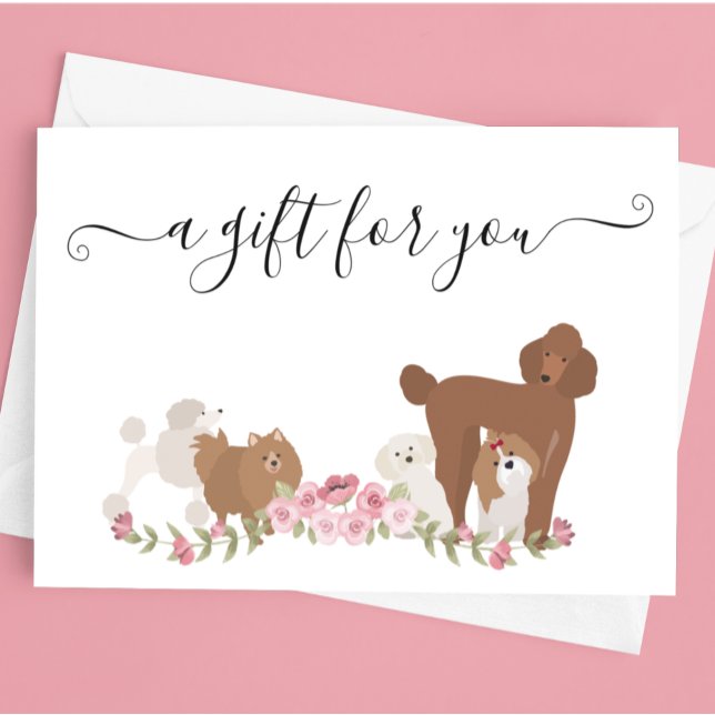 Certificado de Presente para Banho e Tosa de Cacho (Criador carregado)