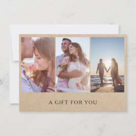 Certificado de Presente para Colagem de Fotografia