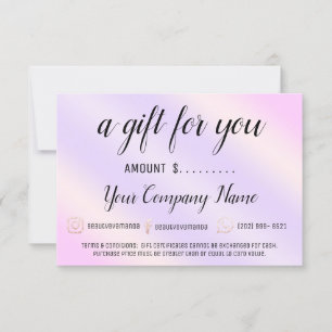 Certificado de presente para empresa Logotipo soci