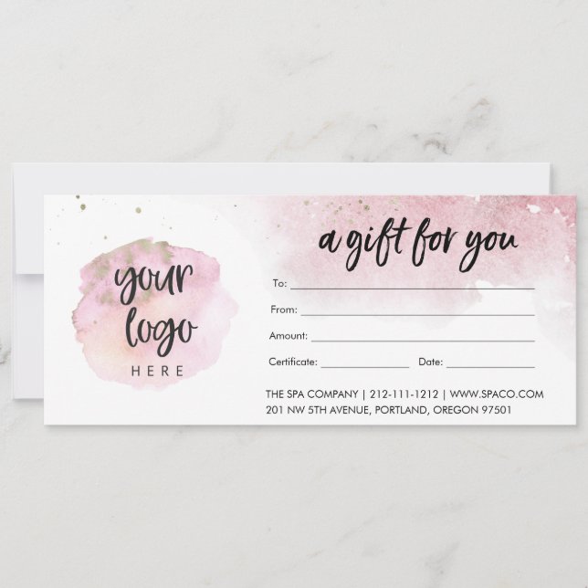 Certificado de presente para empresas modernas cor (Frente)