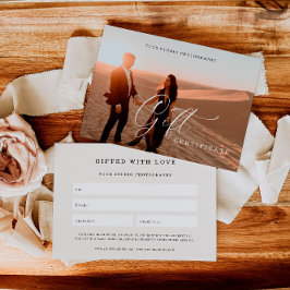 Certificado de Presente para Fotografia Elegante |